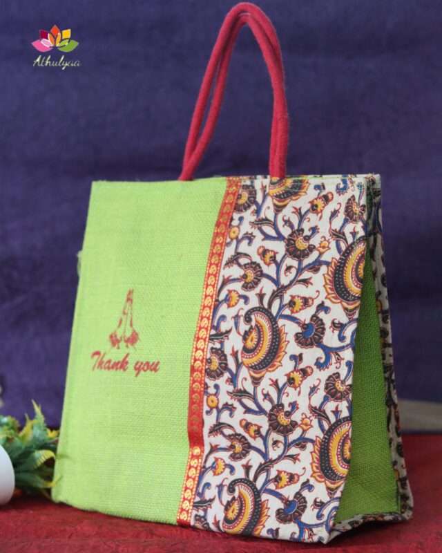 Jute Bag with Kalamkari Design - Corporate Gifting | BrandSTIK