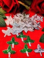 108 German Silver Bilva leaves - Image 3