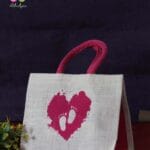 Jute Bag With Baby Foot Print