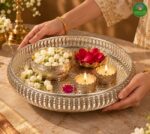 German Silver Pooja Tray - 12 Inch - Image 3