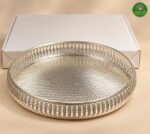 German Silver Pooja Tray - 12 Inch - Image 2