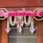 Modern Floral and Beaded Toran