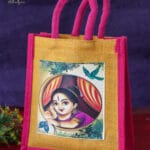Andal Print Jute Bag