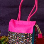 Jute Bag With Kalamkari Print