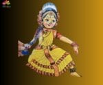 Bharatnatyam Dancer Wall Hanging