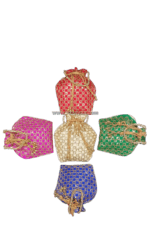 Embroidered Potli Bag With Beads - Image 2