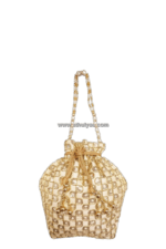 Embroidered Potli Bag With Beads