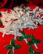 108 German Silver Bilva leaves - Image 4