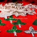 108 German Silver Bilva leaves