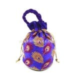 Peacock Feather Potli Bag - Image 2
