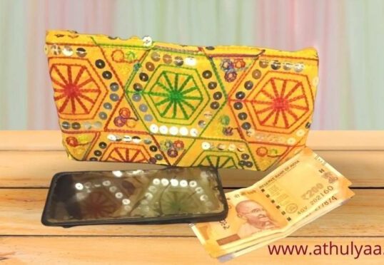 Boho Look Rajasthani Embroidered Sling Bag with Tassel Online