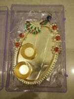 Peacock Kumkum Platter - Image 3