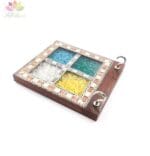Multi-Colour Stone Work Key Holder - Image 3