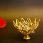 Crystal lotus diya