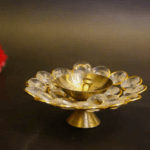Crystal Akhand brass diya