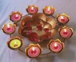 Metal Decor Floral and T-light Holder