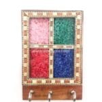 Multi-Colour Stone Work Key Holder - 3 Hook