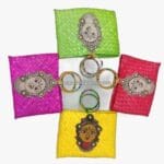 Palm Pouches with Devi Kalamkari Face