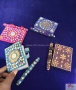 Lac mirror work diary and pen set - Image 2