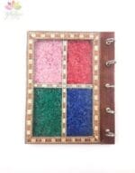 Multi-colour Stone Work Key Holder
