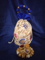 Flower and vine Embroidery Potli - Image 2