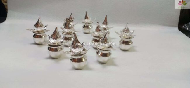 Pure Silver Kajal Box 16.58g, Silver gift items, silver return gifts,  Indian puja items - Walmart.com