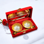 German Silver Dual Tone Twin Bowl