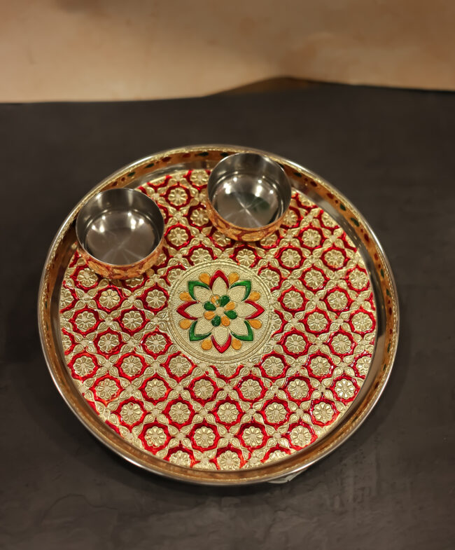 Meenakari Thali Set - Image 1