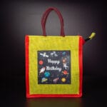 Birthday Jute bag with astronaut print