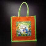 Jute bag Jungle theme 1st birthday print