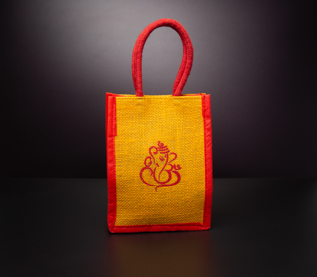 Ganesh full jute bags Size 8*8*4 inches With zip Full jute and special  double handle #returngifts #jutebagschennai #readily_availab... | Instagram