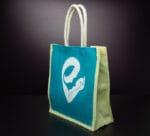 Jute Bag with Mom and Baby print - Image 2