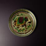 Meenakari Elephant Plate-7 Inches