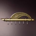 Metal Flute with quill key holder