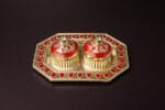 Small Haldi Kumkum Dan (Box) Roli Chawal Holder