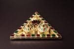 Triangle Kumkum holder With Plate