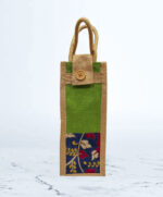 Jute Kalamkari bottle bag