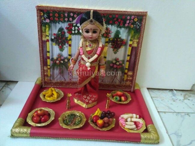Seemantham Dolls,indian Baby Shower Dolls With 16inches Vinyl  Doll,miniature Items Handmade - Etsy
