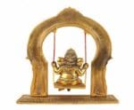 Baby Ganesha on jhula statue - Image 2