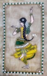 Indian Dancing Girl Kundan Rangoli - Image 3