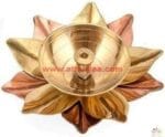 Brass Copper Lotus Diya-Small