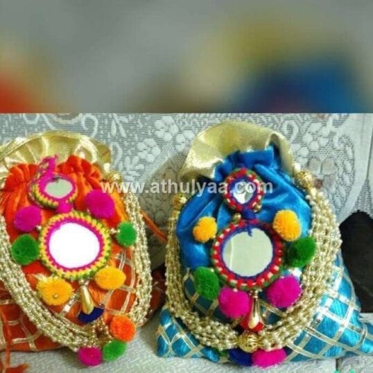 Gota Potly with Mirror Work Latkans