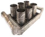 Decorative Tray-6 Glass Set
