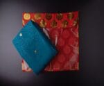 Designer saree cover with golden foil print