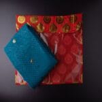 Designer saree cover with golden foil print