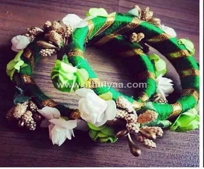 Floral Bangle Pair - Image 1