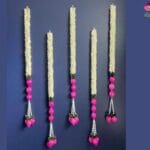Gajra Hanging with Lotus Buds -Set of 5