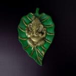 Ganesha on peepal Leaf wall hanging