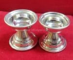 German Silver Diya Pair