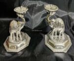 German Silver Elephant Diya - Image 2